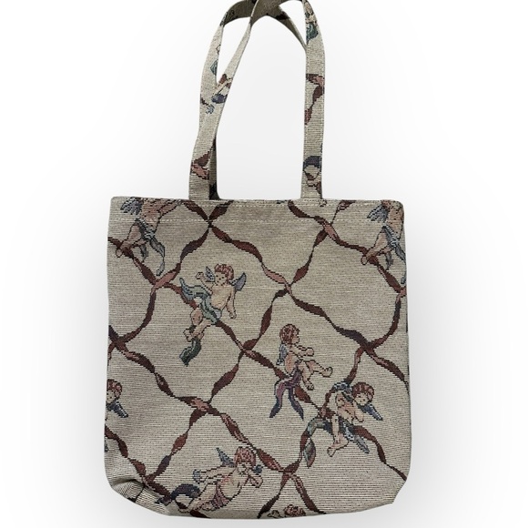Angel Print Tote Bag - Picture 1 of 4